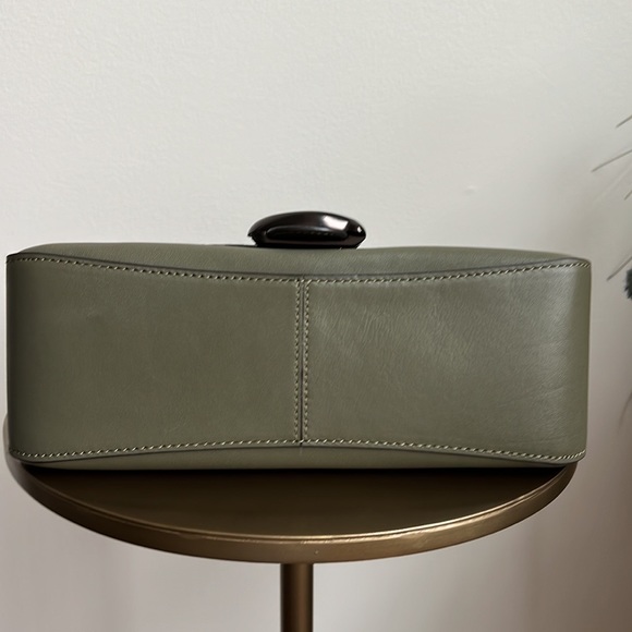 Soft Tabby Snake-Trim Leather Shoulder Bag - Picture 5 of 16